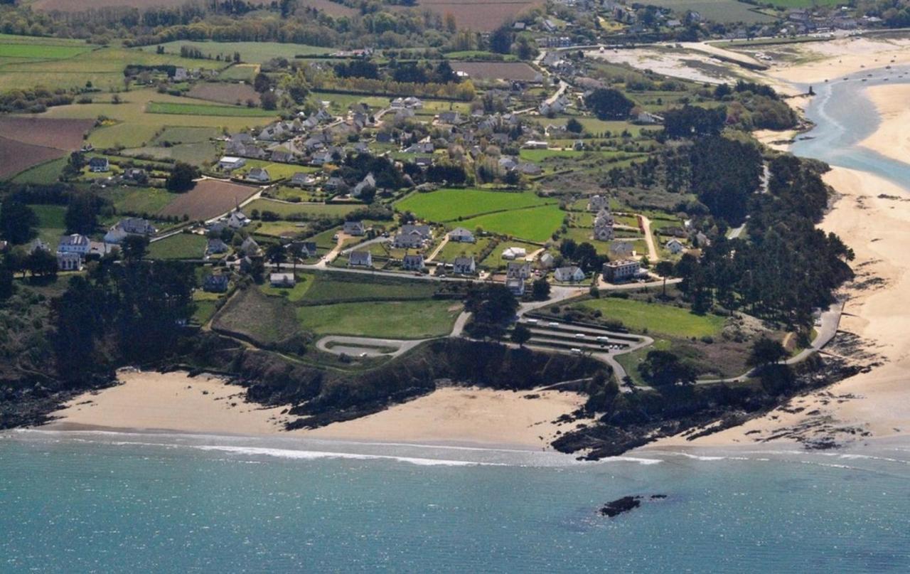 Les Hortensias Grande Tente Familiale Deux Chambres Et Sejour Vue Mer Sur Camping Nature Plestin-les-Grèves Zewnętrze zdjęcie