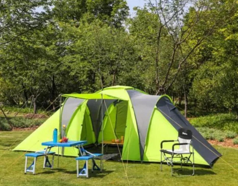 Les Hortensias Grande Tente Familiale Deux Chambres Et Sejour Vue Mer Sur Camping Nature Plestin-les-Grèves Zewnętrze zdjęcie